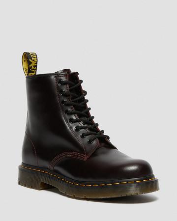 Dr Martens 1460 Slip Resistant Atlas Læder Snørestøvler Herre Bordeaux | DK 530EBC